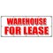 Signmission WAREHOUSE FOR LEASE BANNER SIGN a/c ac build to suit loading free rent B-120 Warehouse For Lease - alternate 1